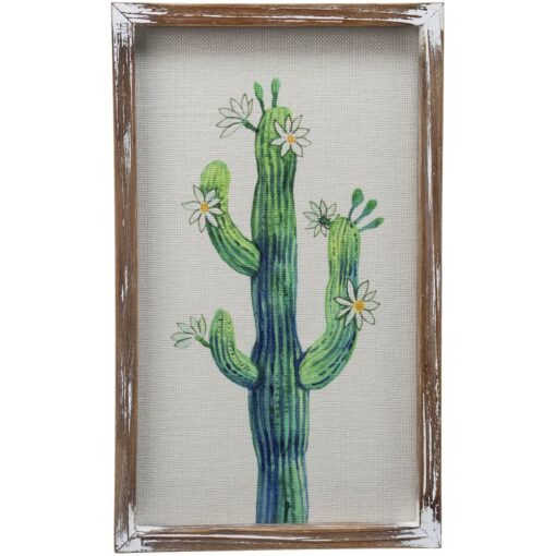 Cactus with Flowers Canvas