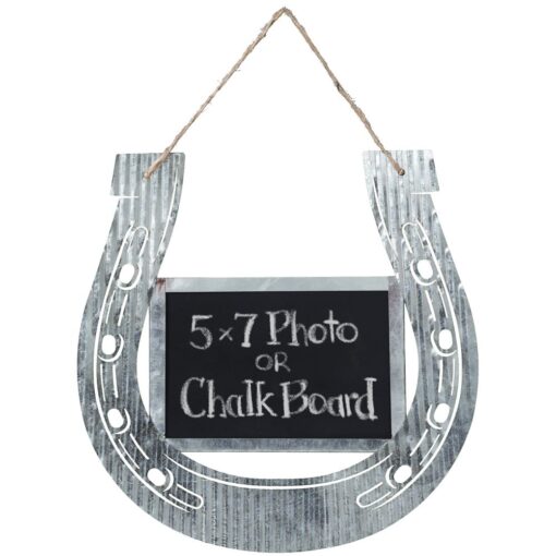 Corrugated Horseshoe Chalk Frame