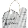 Corrugated Metal Barn Sign 20"
