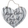 Corrugated Metal Heart Sign 20" 1 Corrugated Metal Heart Sign 20"