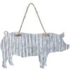 Corrugated Metal Pig Sign 1 Corrugated Metal Pig Sign