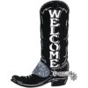Cowboy Boot Welcome Sign