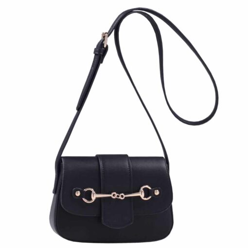 Cross Body Snaffle Bit Handbag 5 Cross Body Snaffle Bit Handbag Black