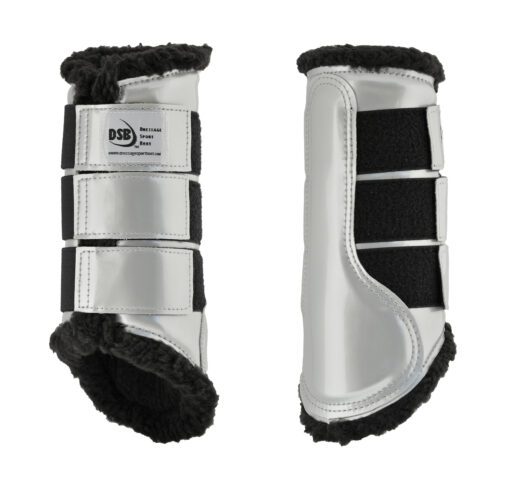 DRESSAGE SPORT BOOT GLOSSY 11 DRESSAGE SPORT BOOT GLOSSY SILVER BLACK