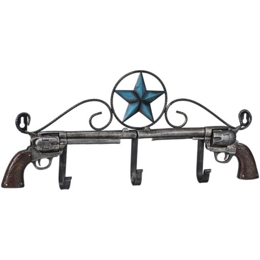 Double Pistol Wall Hooks with Star