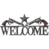 Double Pistol Welcome Sign