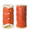 Equestrian Stockholm Brick Orange Brushing Boots 2 Equestrian Stockholm Boots Orange