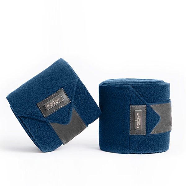 Equestrian Stockholm Fleece Polo Wrap Bandages Moroccan Blue