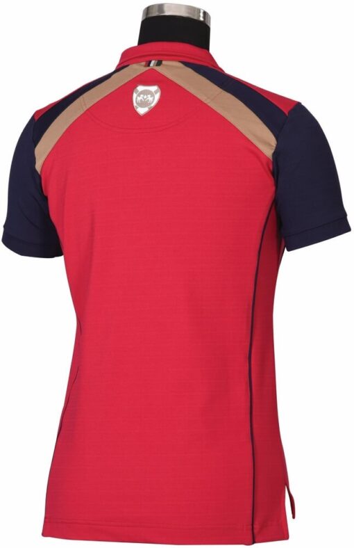 Equine Couture Carrington Polo Shirt Berry Back