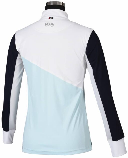 Equine Couture Sawyer Show Shirt Blueglass Back