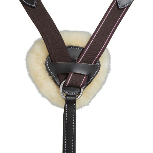 Equitare Five Point Breastplate Brown 2