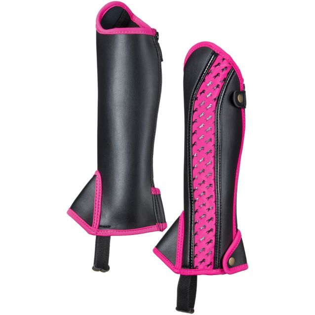 Equitare Kids Half Chaps with Horse Motif 3 Equitare Kids Half Chaps with Horse Motif - Image 2