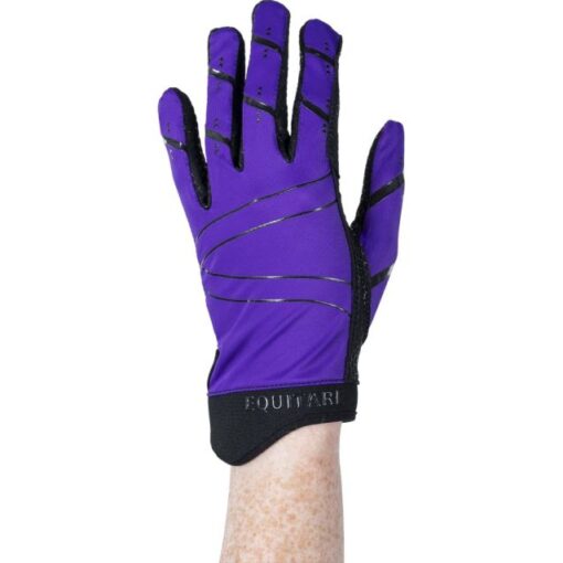 Equitare Lycra Grip Riding Gloves Purple1