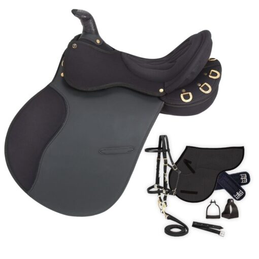 Equitare Pro Am Trail Saddle Upgrade Package with Horn