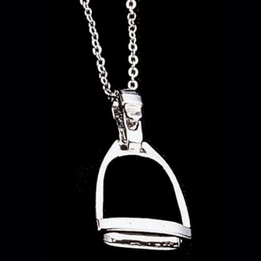 Exselle English Stirrup Iron Pendant 7 Exselle English Stirrup Iron Pendant Platinum Plate