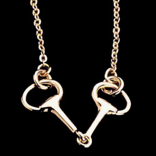 Exselle Snaffle Bit Necklace Gold Plate