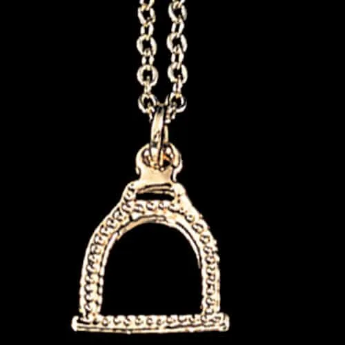 Exselle Stirrup Pendant Gold Plate
