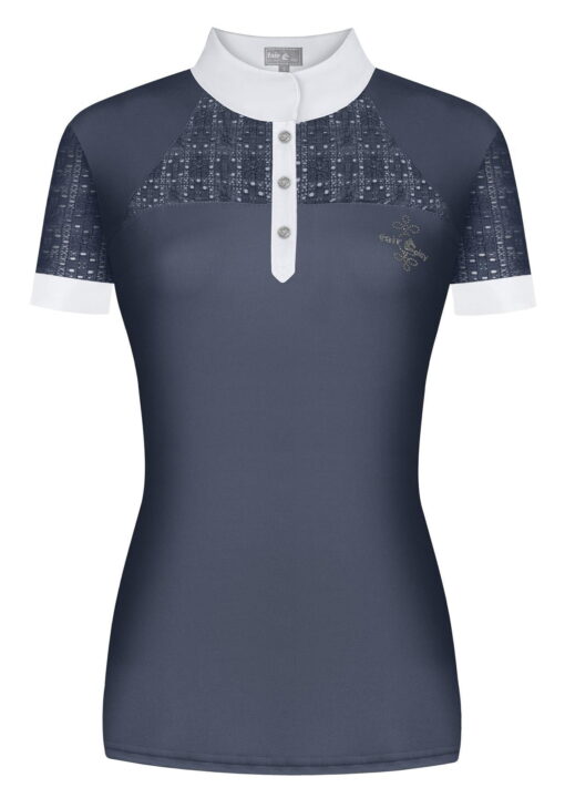 Fair Play Aiko Short Sleeve Competition Shirt Dusty Steel Blue1