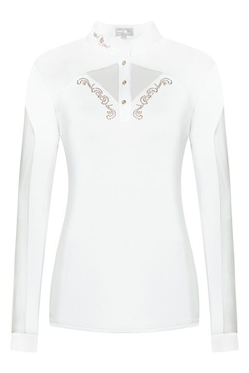 Fair Play Cathrine Rose Gold Competition Shirt Longsleeve White