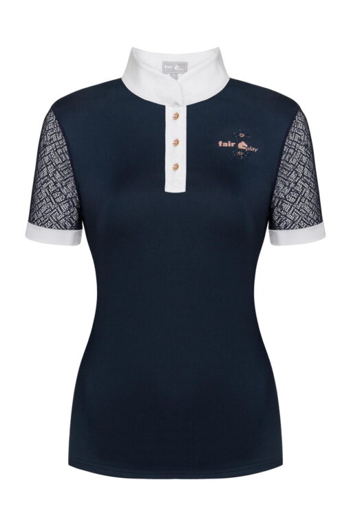Fair Play Cecile Rose Gold Competition Shirt 10 Fair Play Cecile Rose Gold Competition Shirt Navy