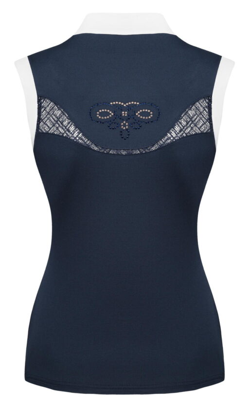 Fair Play Cecile Rose Gold Competition Shirt Sleeveless Navy2