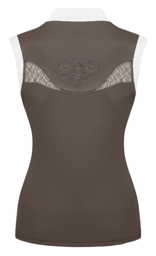 Fair Play Cecile Rose Gold Competition Shirt Sleeveless Taupe Grey2