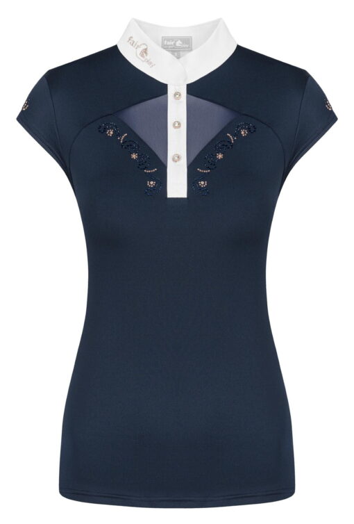 Fair Play Cathrine Rose Gold Competition Shirt Sleeveless 22 Fair Play Rose Gold Cathrine Competition Shirt Sleeveless Navy1