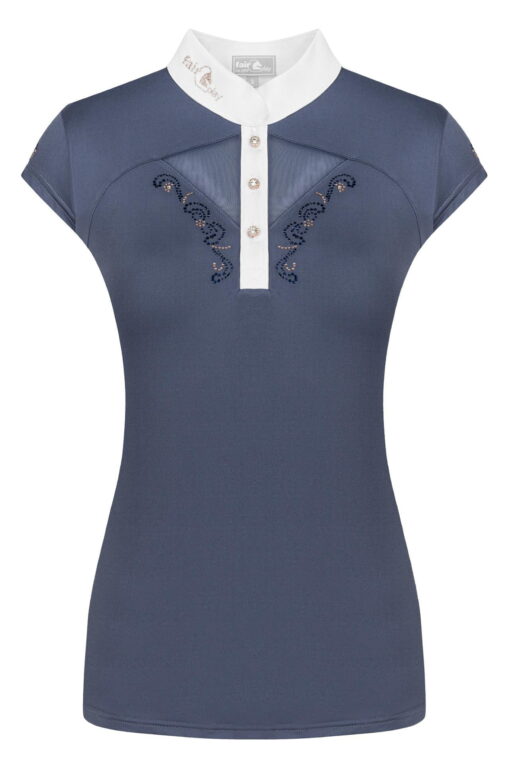 Fair Play Cathrine Rose Gold Competition Shirt Sleeveless 23 Fair Play Rose Gold Cathrine Competition Shirt Sleeveless Steel Blue1 1
