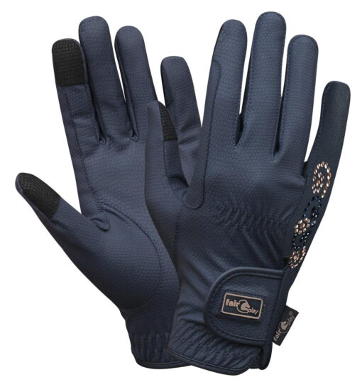 Fair Play Rose Gold Pammy Gloves 6 Fair Play Rose Gold Pammy Gloves Navy