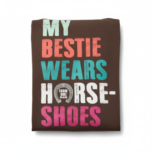 Farm Girl Lucky Equestrian Bestie T Shirt 2