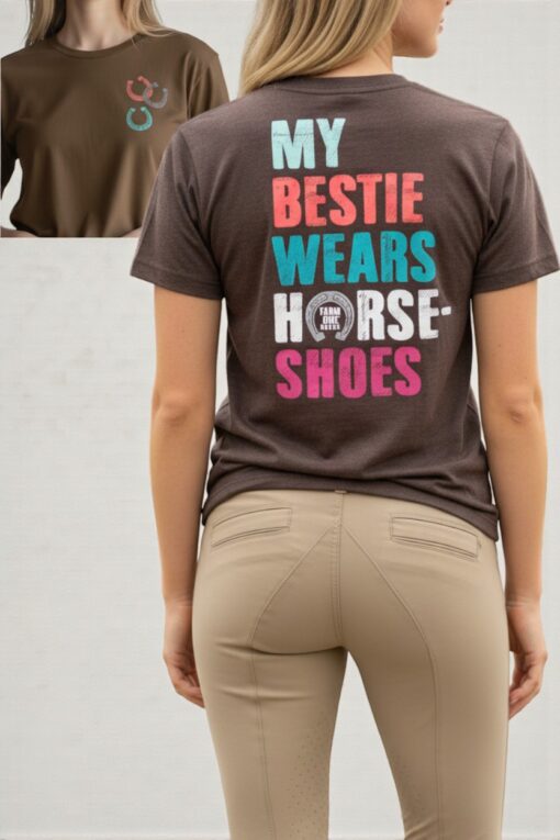 Farm Girl Lucky Equestrian Bestie T-Shirt
