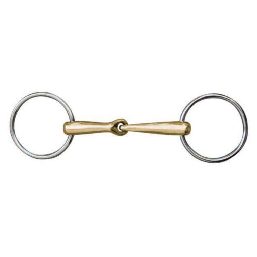 HKM Anatomic Loose Ring Snaffle bith with Argentan1