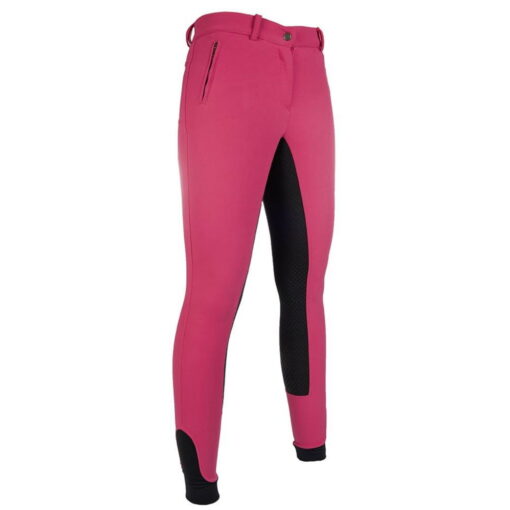 HKM Breeches South Dakota Silicone Full Seat Pink/Black