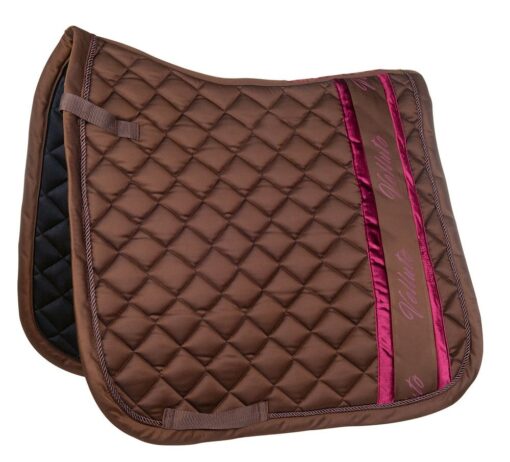 HKM Cavallino Marino Velluto gloss saddle pad1