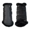 HKM Horse Boots-Comfort Glitter 2 HKM Comfort Black Glitter Protection Splint Boots with Fleece06