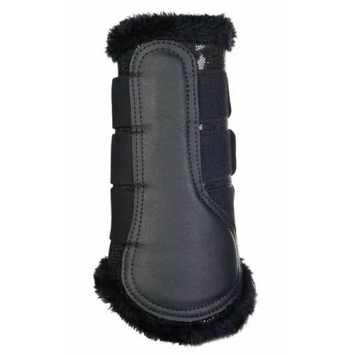 HKM Comfort Black Glitter Protection Splint Boots with Fleece12
