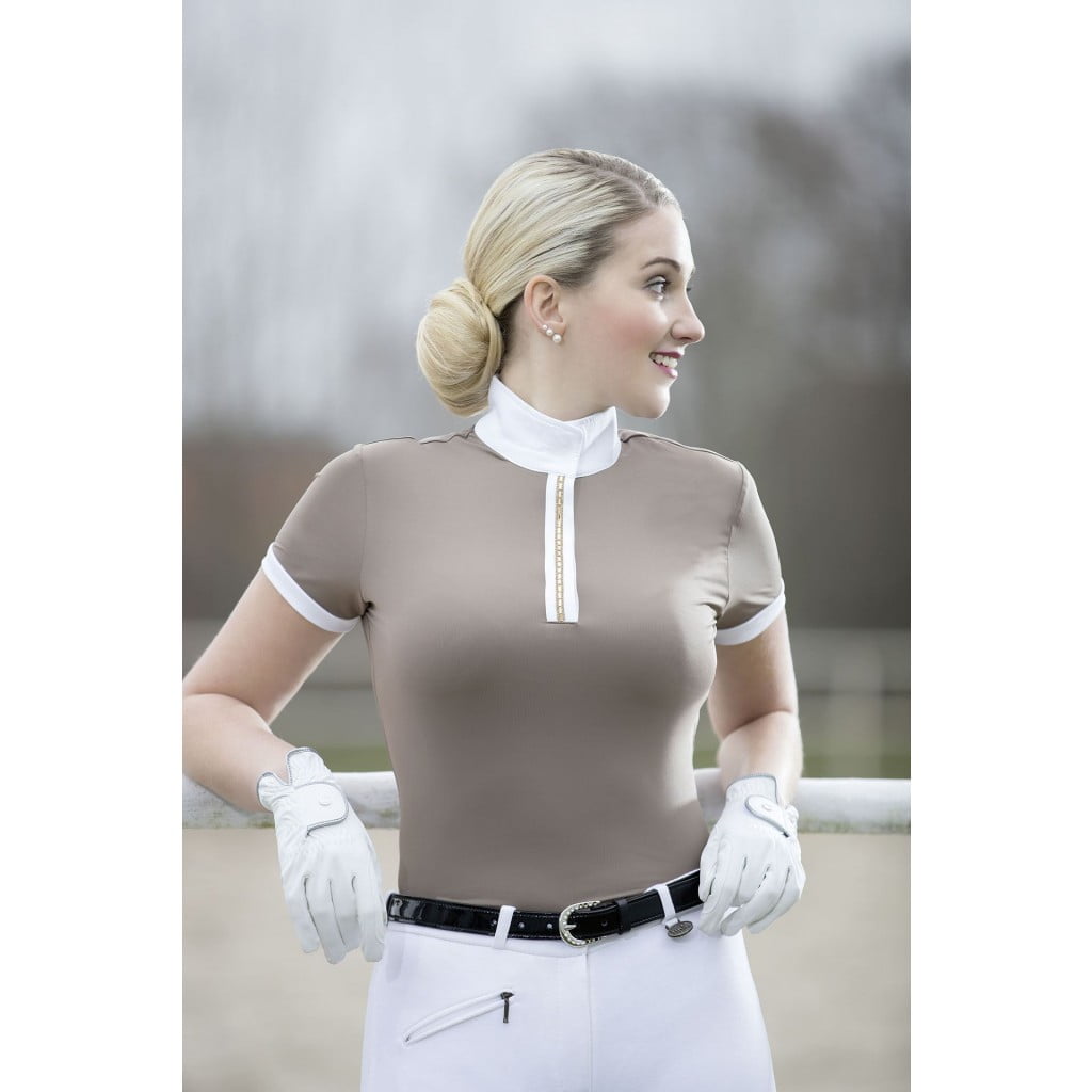 HKM Adult High Function Breathable Elasticated Horse Riding Competition Shirt 