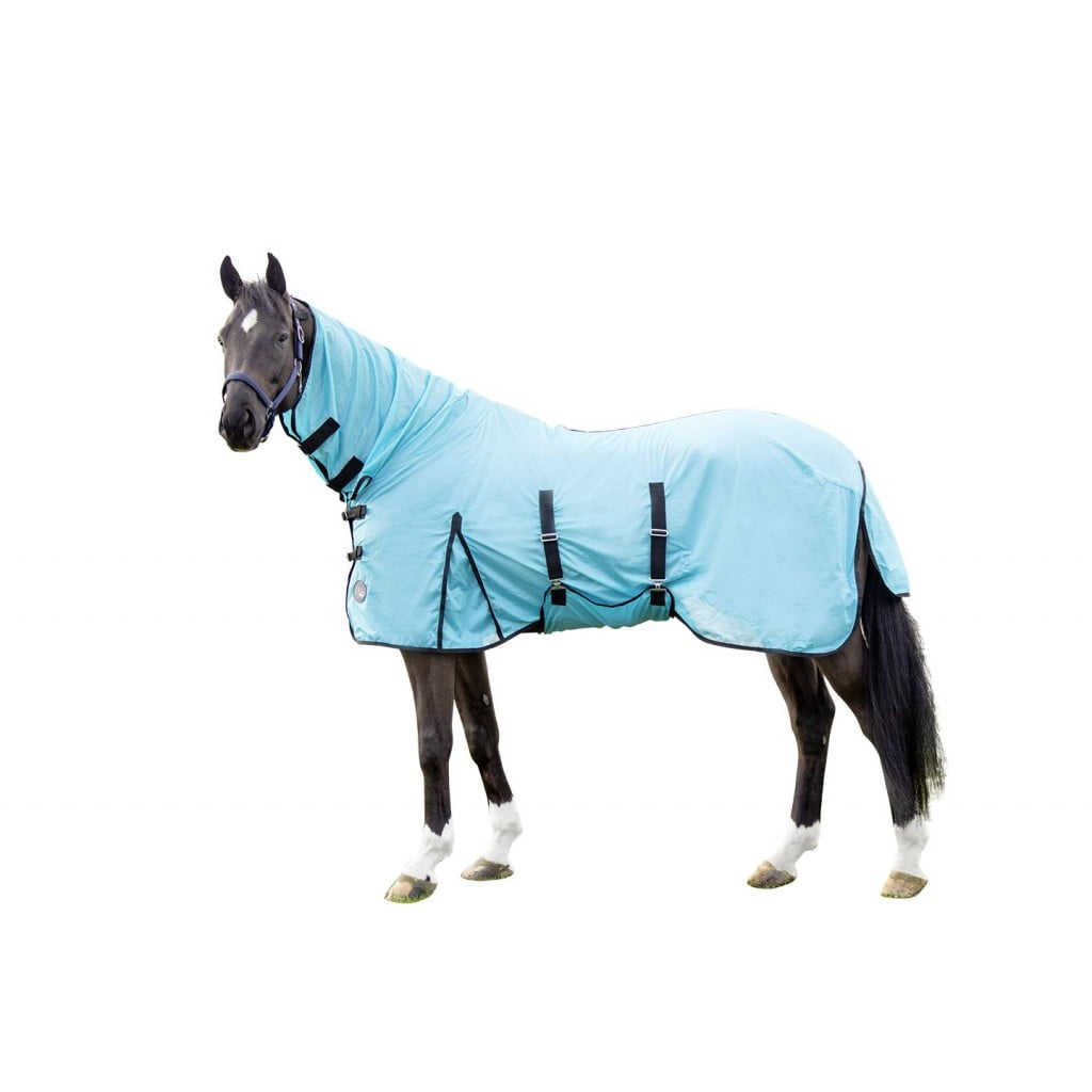 HKM Fly Sheet with Neck Piece Aqua The Connected Rider