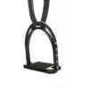 HKM Stirrup Irons Black Glitter
