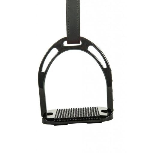 HKM Stirrup Irons Black Glitter