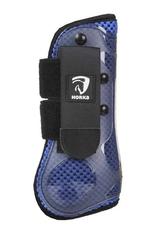 Horka Waffle Weave Tendon Boots Cobalt Blue