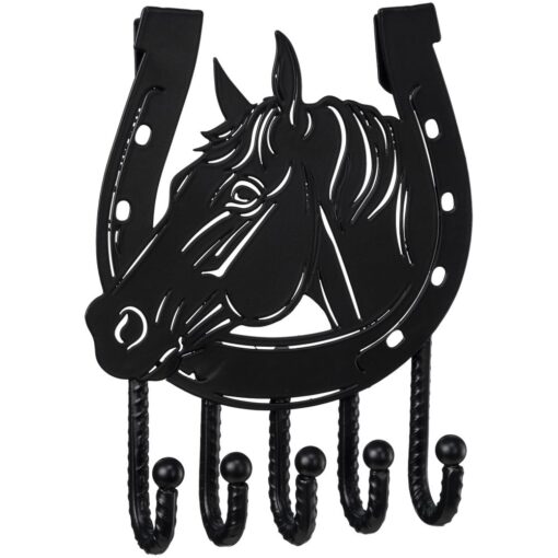 Horse/Horseshoe 5 Hook Key Rack