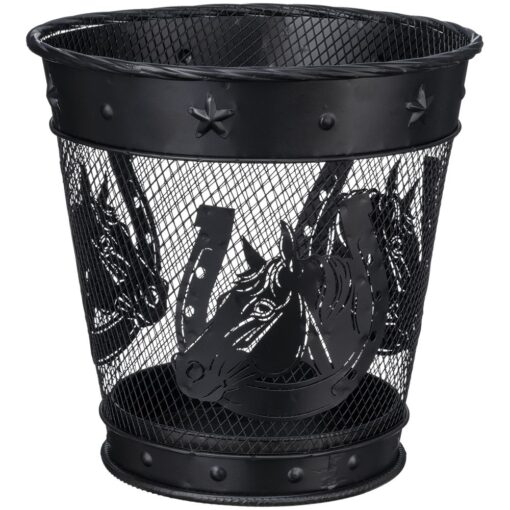 Horse/Horseshoe Wastebasket 6 HorseHorseshoe Wastebasket 1