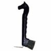 Horsehead Hoof Pick With Brush - Black