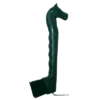 Horsehead Hoof Pick With Brush - Green