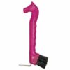 Horsehead Hoof Pick With Brush - Pink