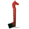 Horsehead Hoof Pick With Brush - Red 1 Horsehead Hoof Pick With Brush - Red