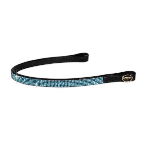 Horses Aqua Crystal Browband 12 Horses Aqua Crystal Browband4