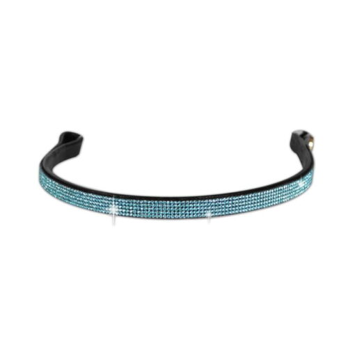 Horses Aqua Crystal Browband 11 Horses Aqua Crystal Browband5
