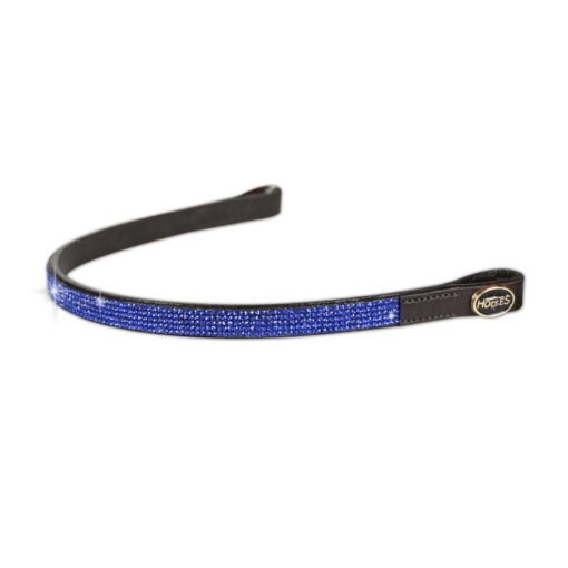 Horses Cobalt Blue Browband 10 Horses Cobalt Crystal Browband2
